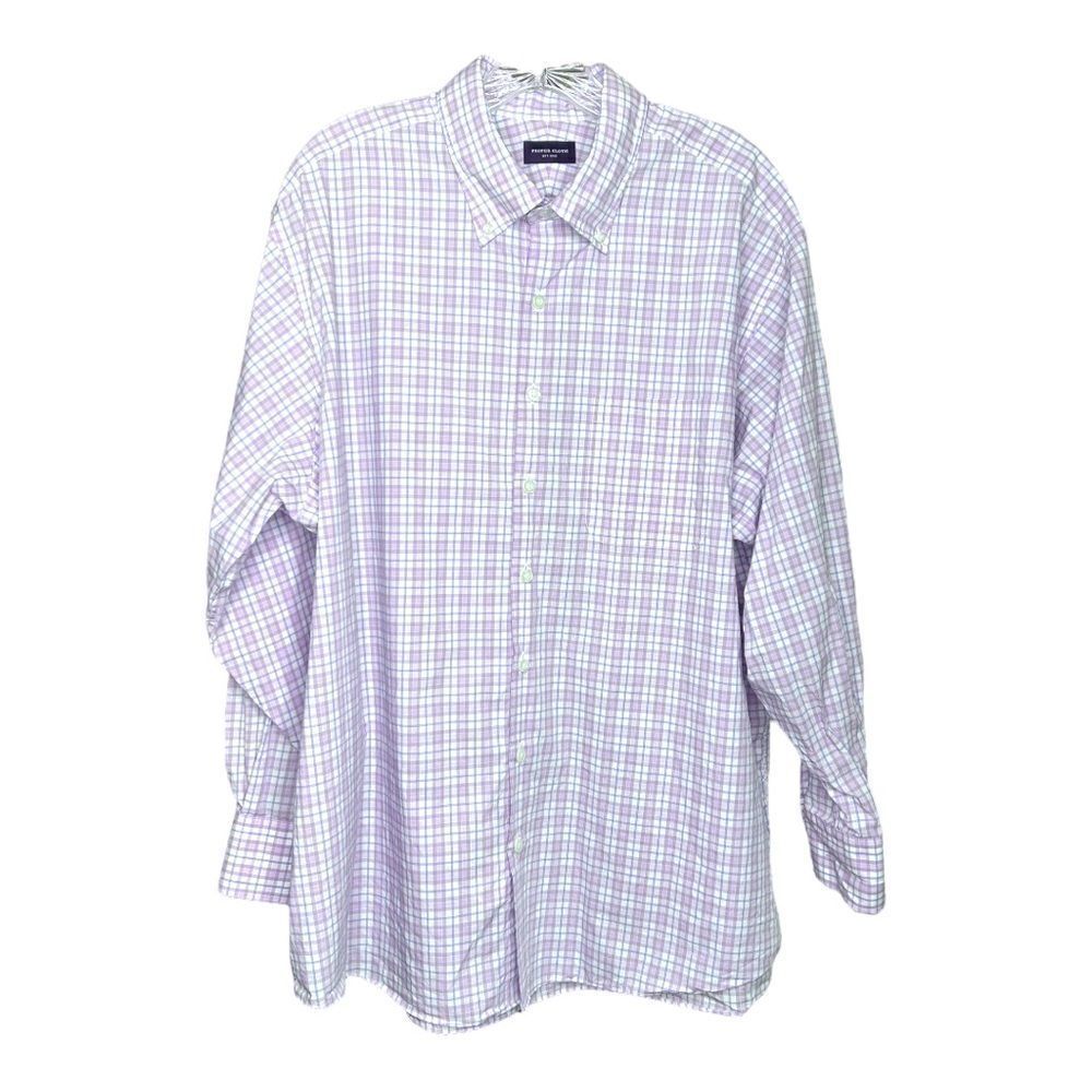 Proper Cloth Button Down Collared Shirt Lavender … - image 1
